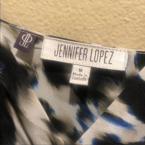 Jennifer Lopez Cami Maxi Dress Tonal Animal Sz M - Picture 8 of 8